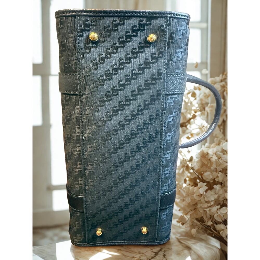 Vintage Gucci Accessory Collection Boston Bag Black GG Jacquard Canvas - Picture 7 of 7